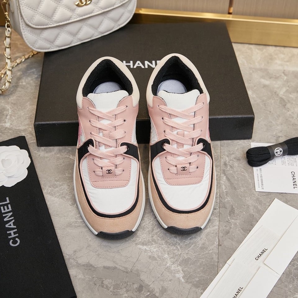 Chanel Wmns Sneaker Pink Black G34360 Y51525 K1276 view 8