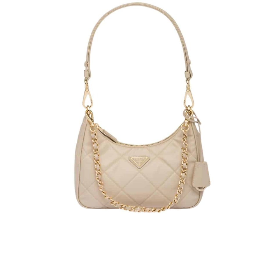 Prada Re Edition 1995 Chaîne Re Nylon Mini Bag Beige 22Cm view 2
