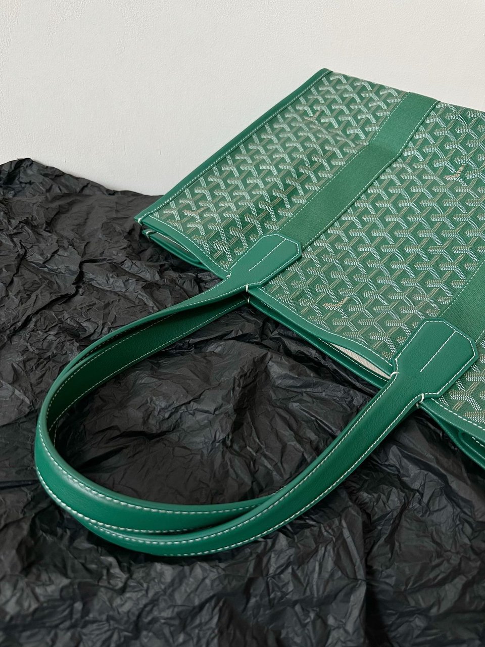 Goyard Goya Villette Tote 45Cm Green Canvas view 7