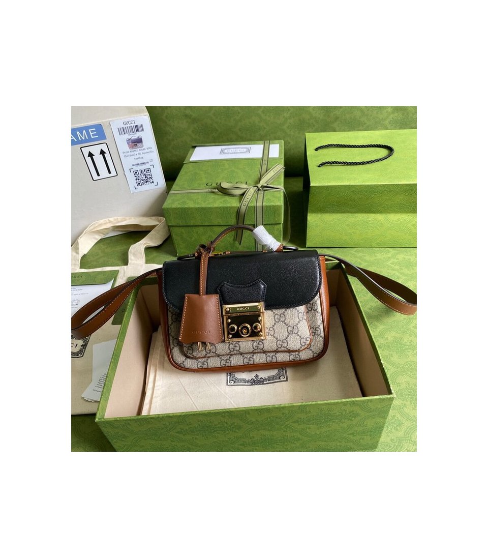 Gucci Padlock Mini Bag Black view 6