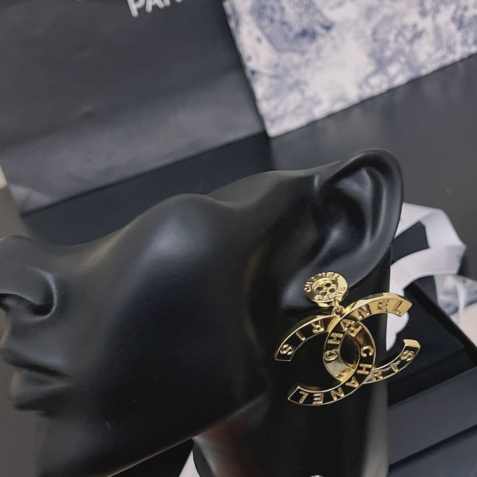 Chanel Paris Button Earrings view 8