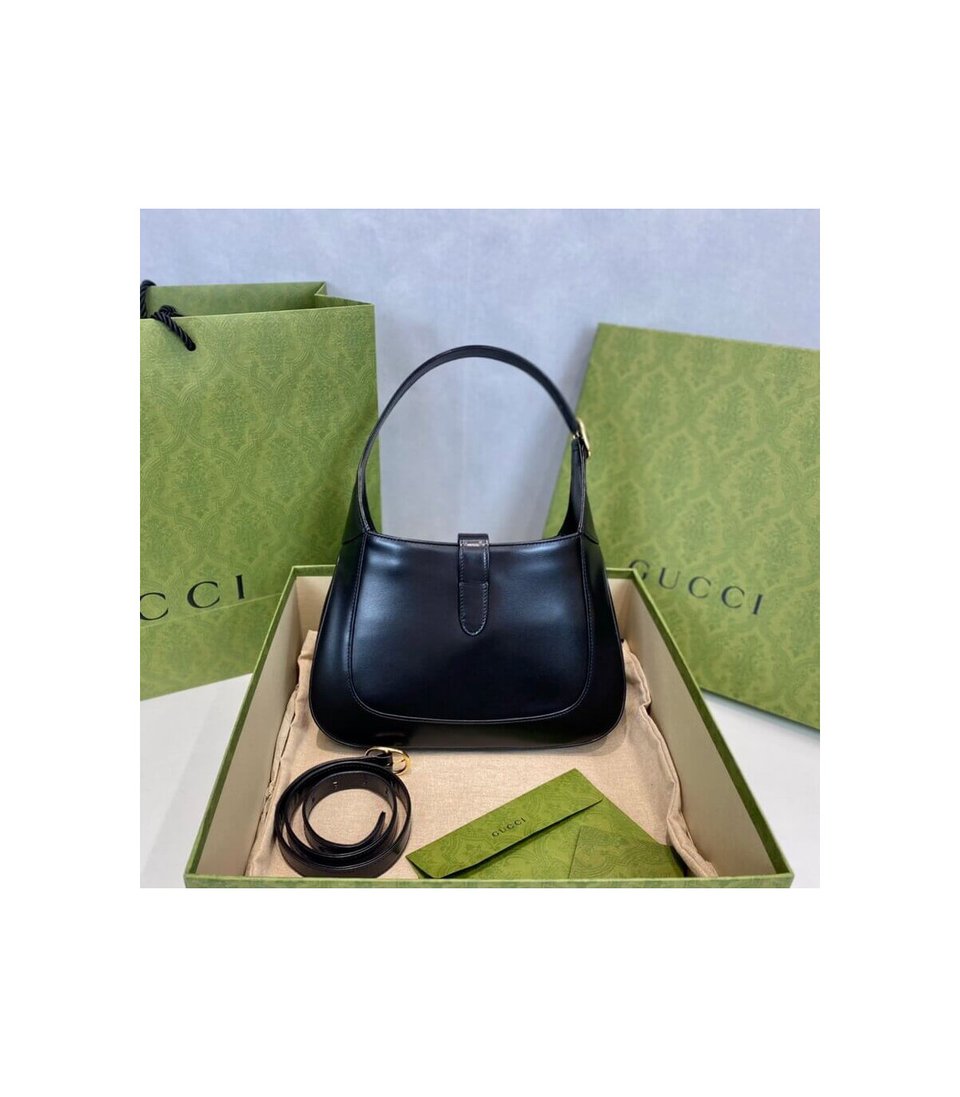 Gucci Jackie 1961 Small Hobo Bag In Black Leather 27.5cm view 10