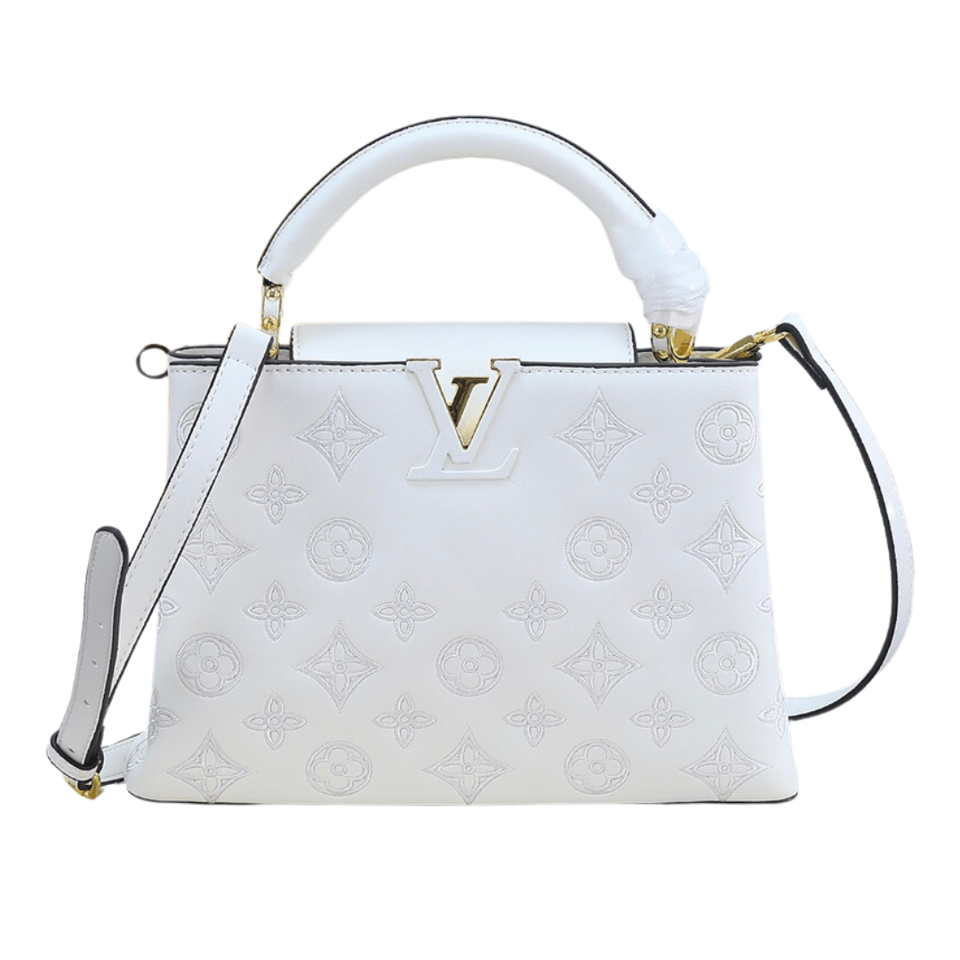 Louis Vuitton Capucines White 27Cm