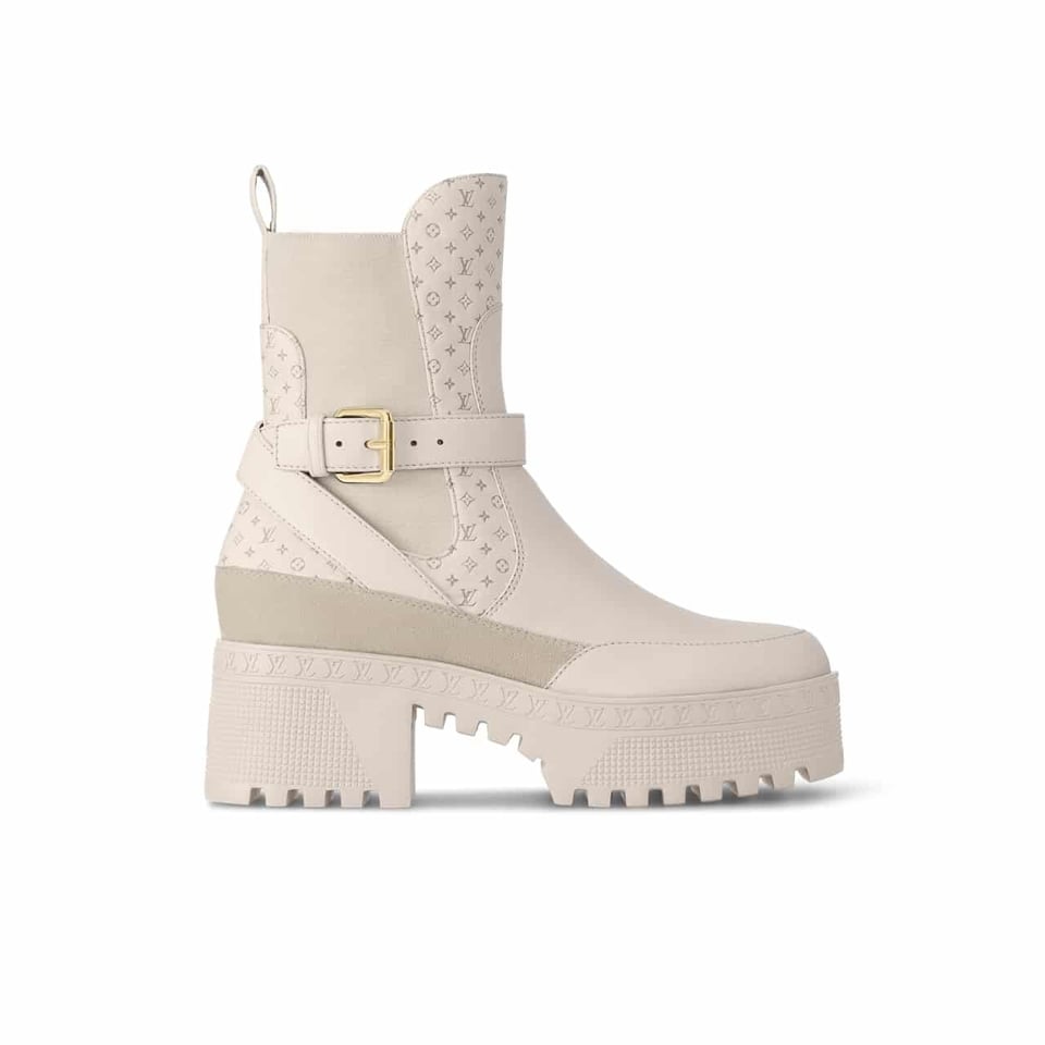 Louis Vuitton Laureate Platform Chelsea Boot Beige 1Acaa1 view 2