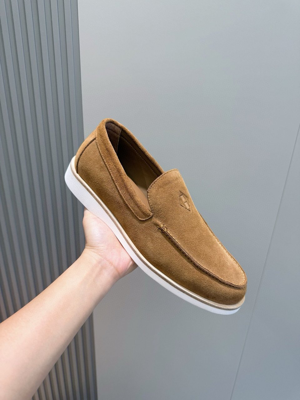 Hermès Brown Suede Loafers- Shoes for Men view 3