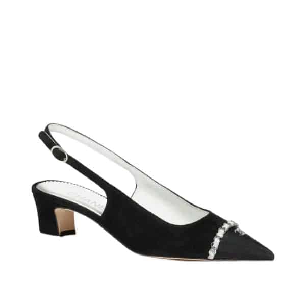 Chanel Slingbacks Black G39643 Y56380 K5796 view 2
