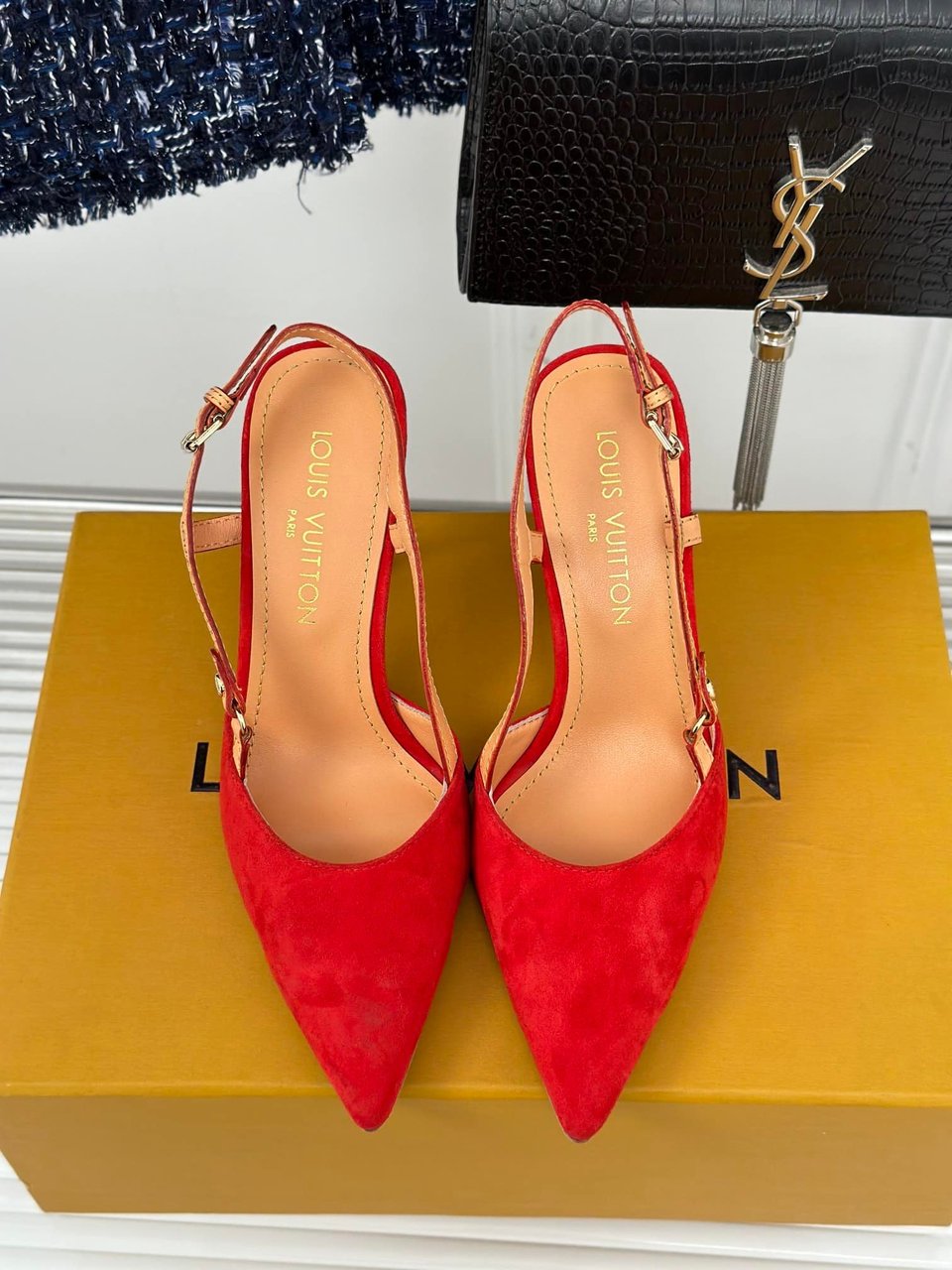 Louis Vuitton Blossom Slingback Pump Red 1Ac8F5 view 6