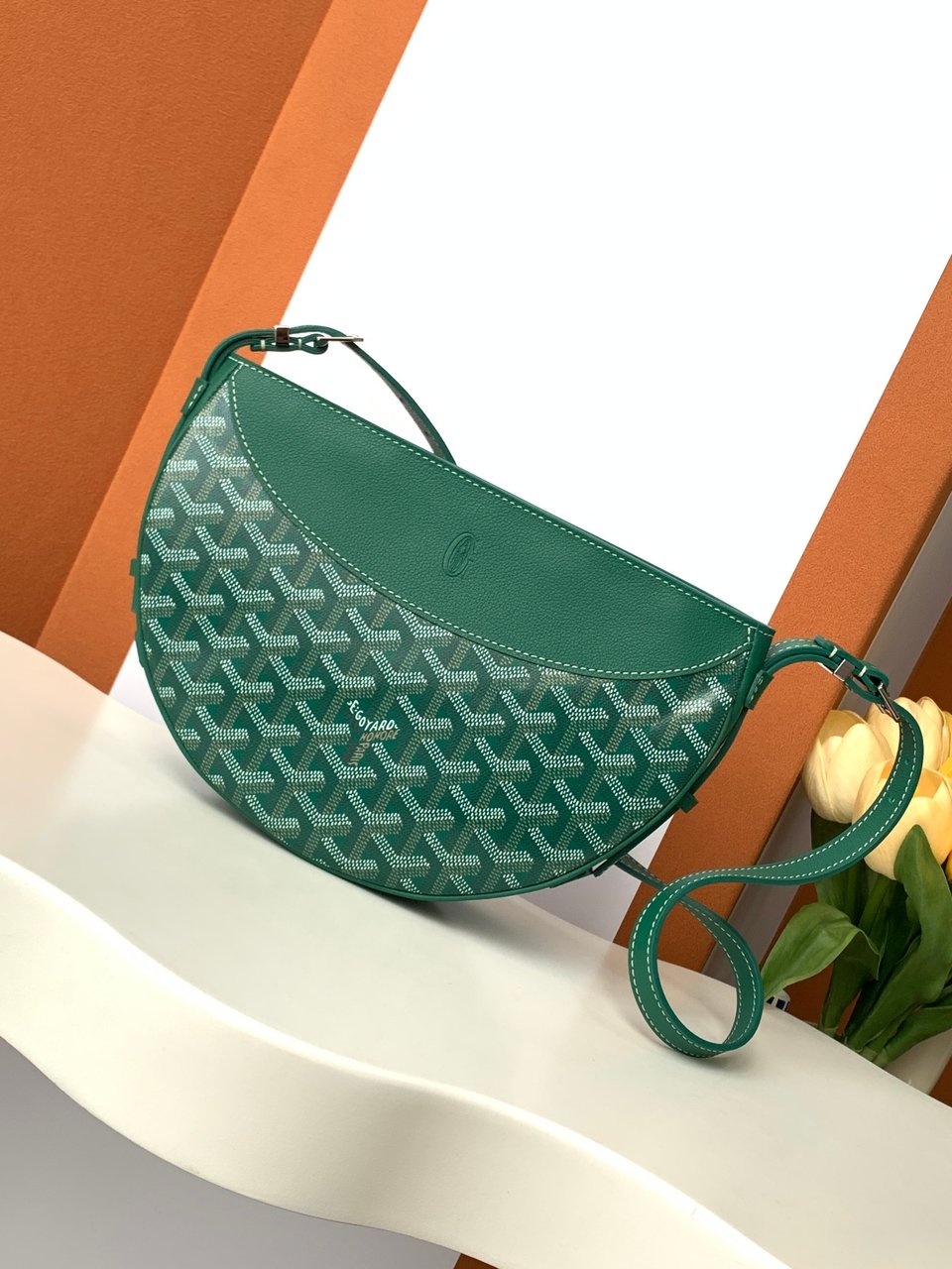 Goyard Hirondelle Bag – Bagistry Closet 25cm Green view 3