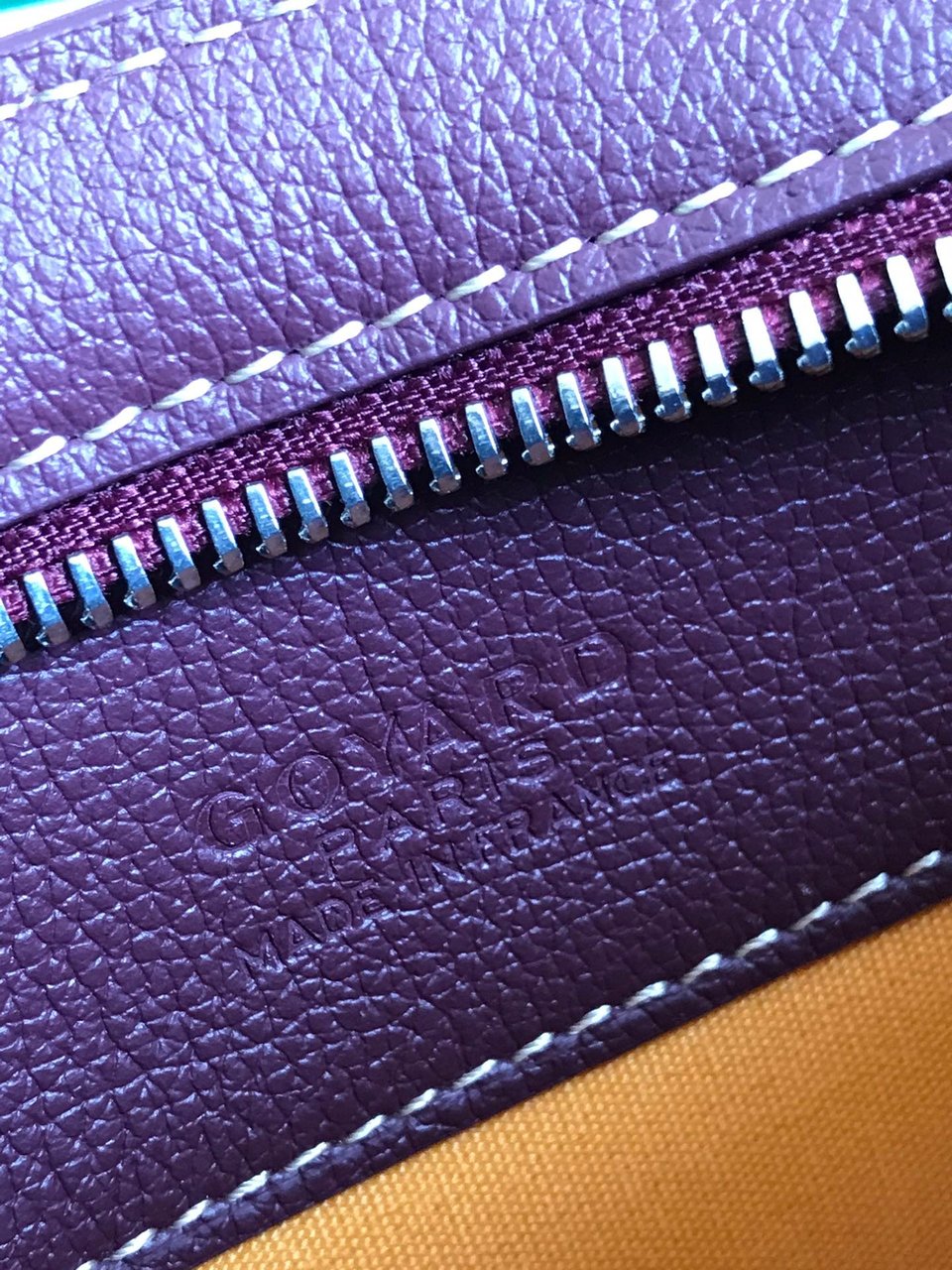 Goyard Hirondelle Bag 25 Cm Wine Red Lambskin And Goyardine Canvas view 3