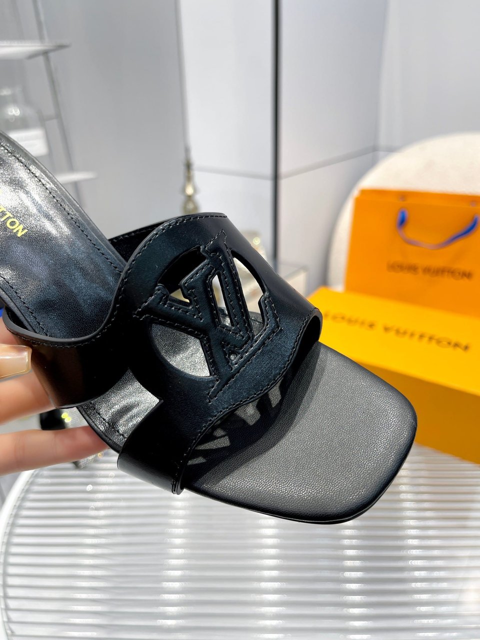 Louis Vuitton Lv Isola Mule Black view 9