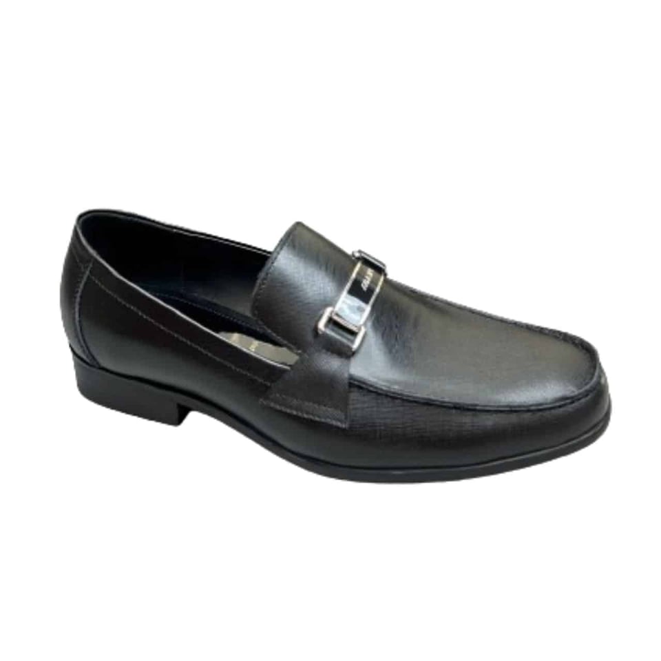 Prada Leather Brushed Plate Bit Logo Black 2Dc215 053 F0002 F G000