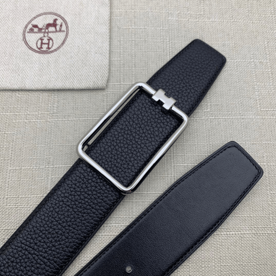Hermes Silver Buckle 38mm Belt For Men view 5