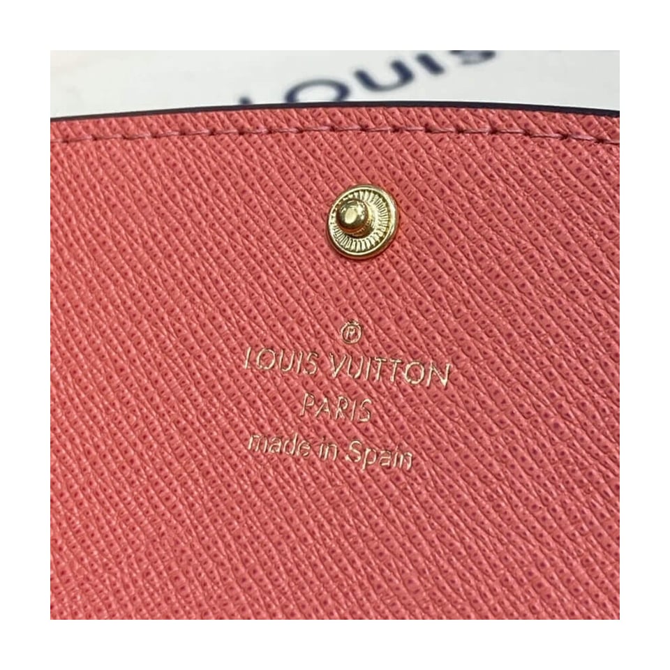 Louis Vuitton Monogram Canvas Emilie Wallet Watermelon Red view 9