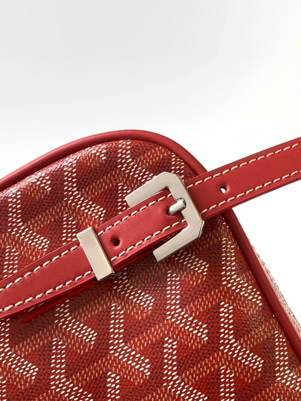 Goyard Yona Bag Coated MM 21Cm Red Canvas view 7