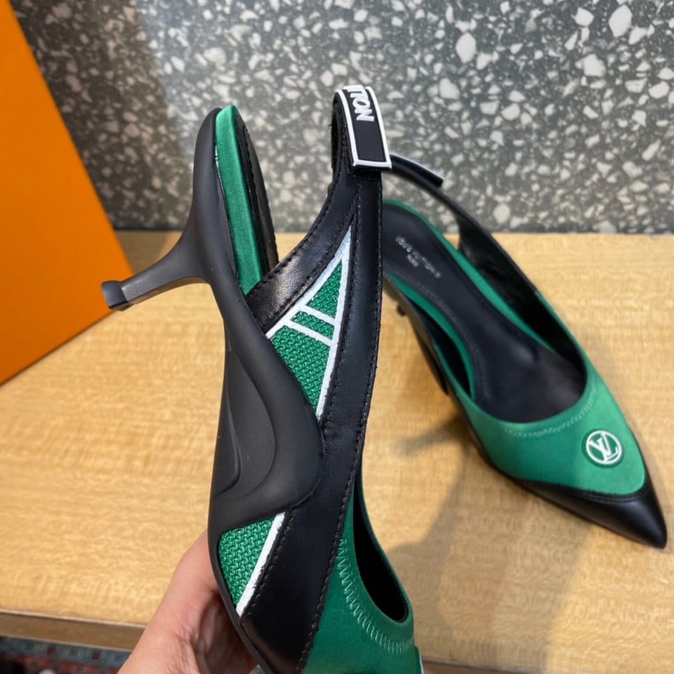 Louis Vuitton Archlight Slingback Pumps Green view 6