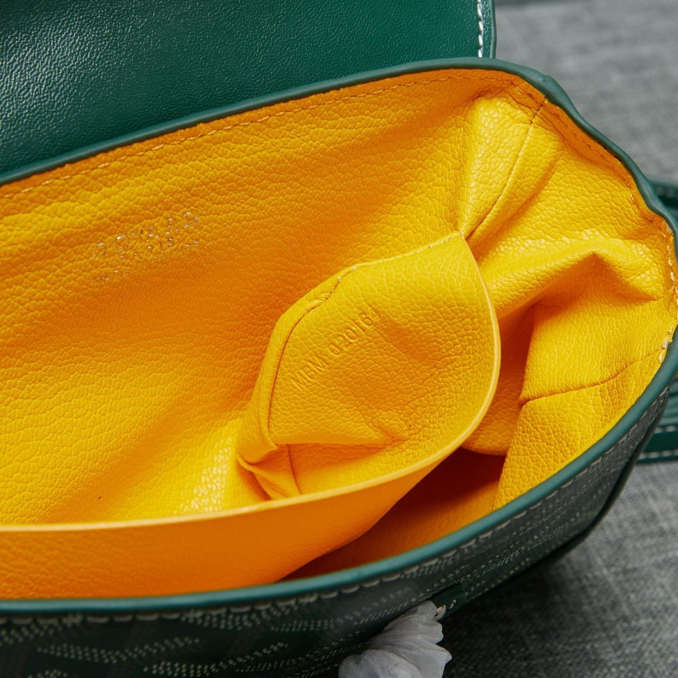 Goyard Saigon Souple Mini Bag Green Canvas 20cm view 10