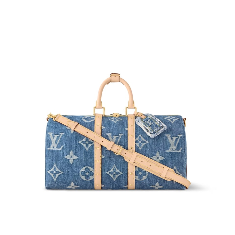 Louis Vuitton Keepall Bandouli Re Denim Blue 40Cm M24315 view 2