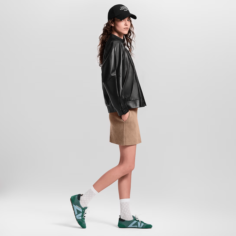 Louis Vuitton Sneakerina Green &amp; Light Blue – Women’s Ballet-Inspired Slim Sneakers view 3