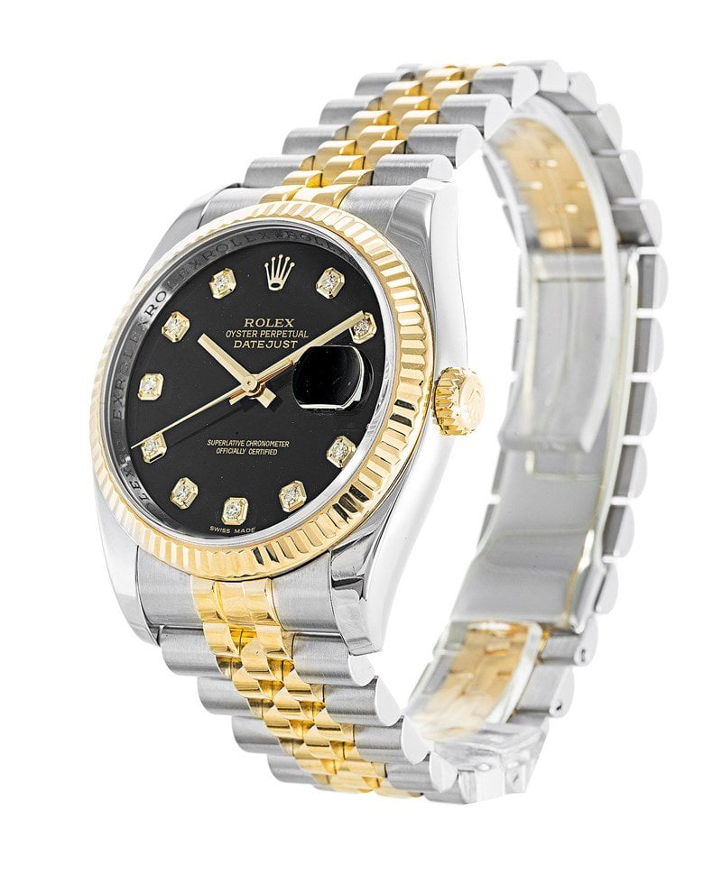 Rolex Datejust 36mm Black Dial 116233 view 3