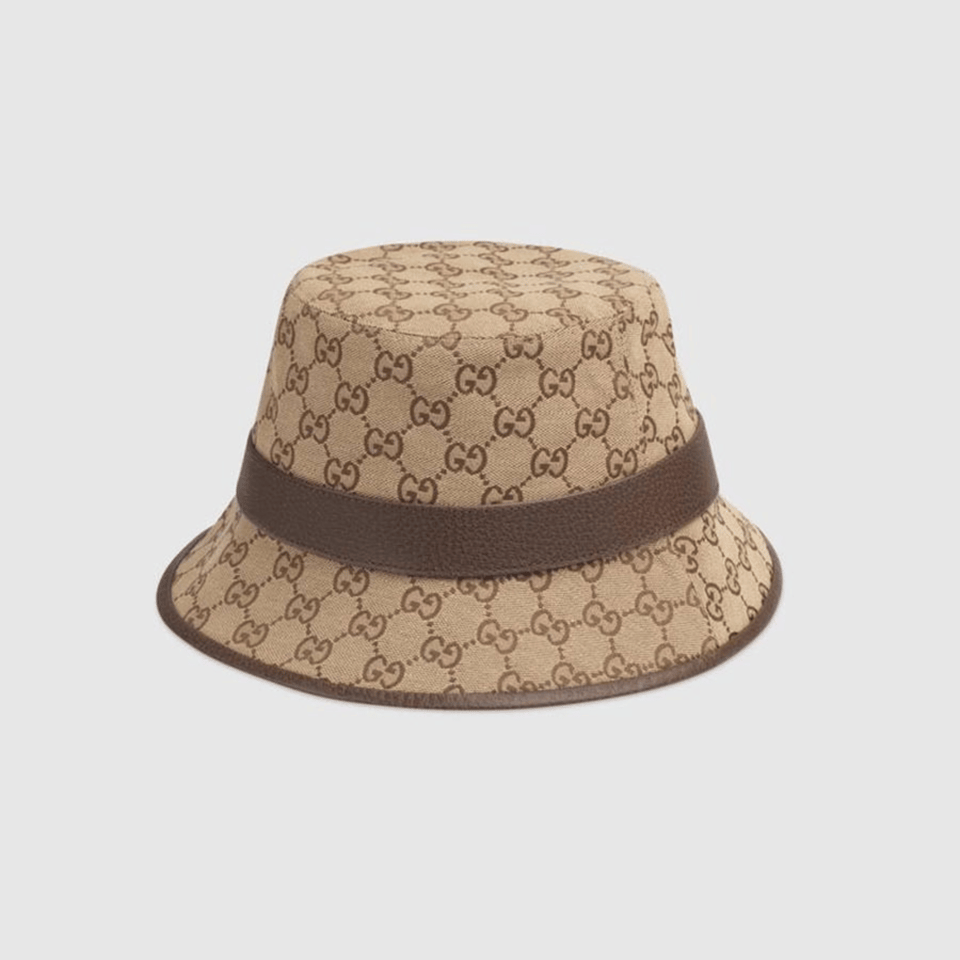 Gucci GG Canvas Bucket Hat Beige Brown view 5