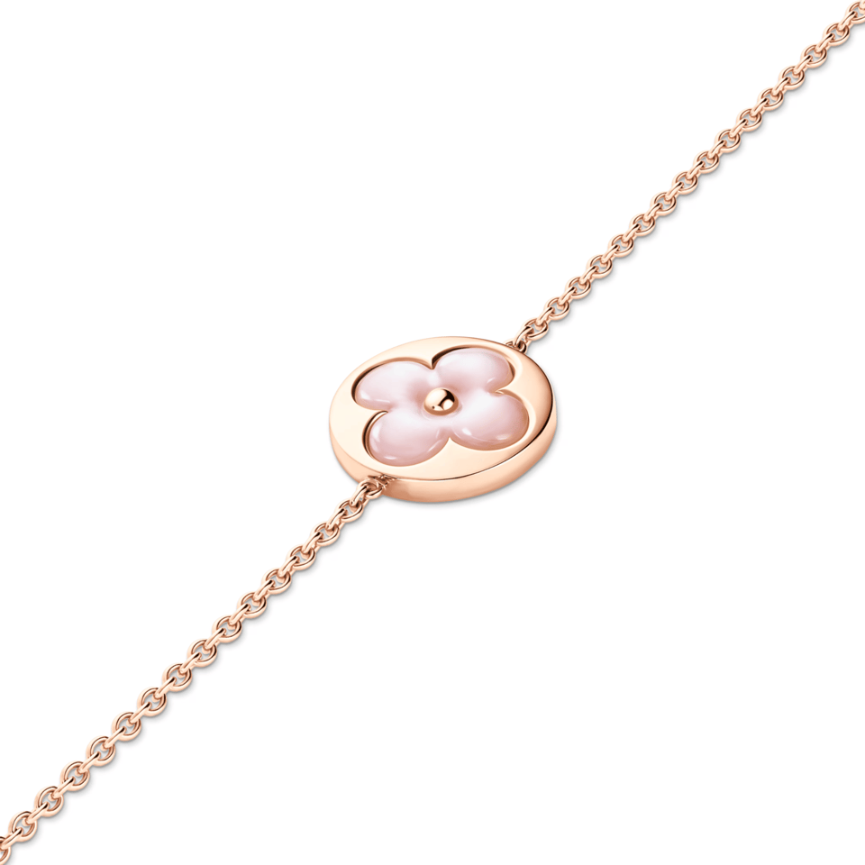 Louis Vuitton Color Blossom M Sun Bracelet Rose Gold and Pink QA5310 view 4