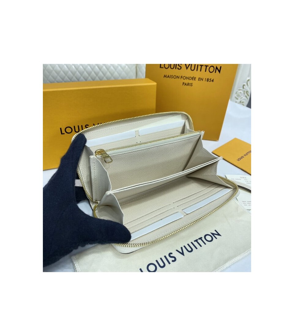 Louis Vuitton Zippy Wallet Cream/Saffron view 10