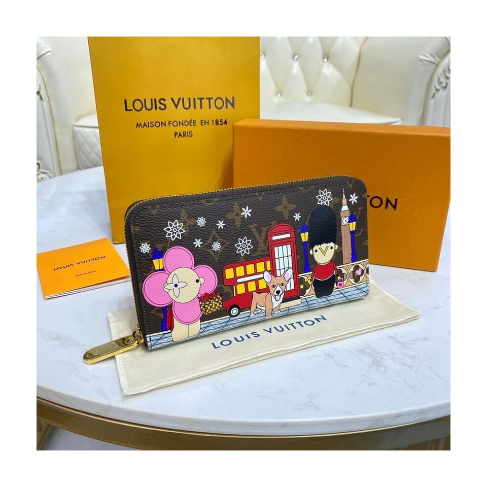 Louis Vuitton Monogram Canvas Zippy Wallet view 4
