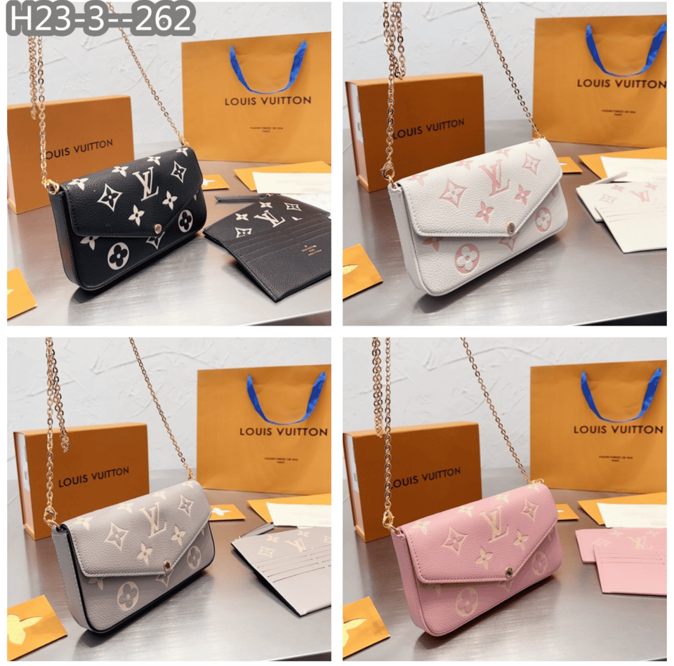 Louis Vuitton F Licie Pochette Light Grey 21Cm M82047 view 4