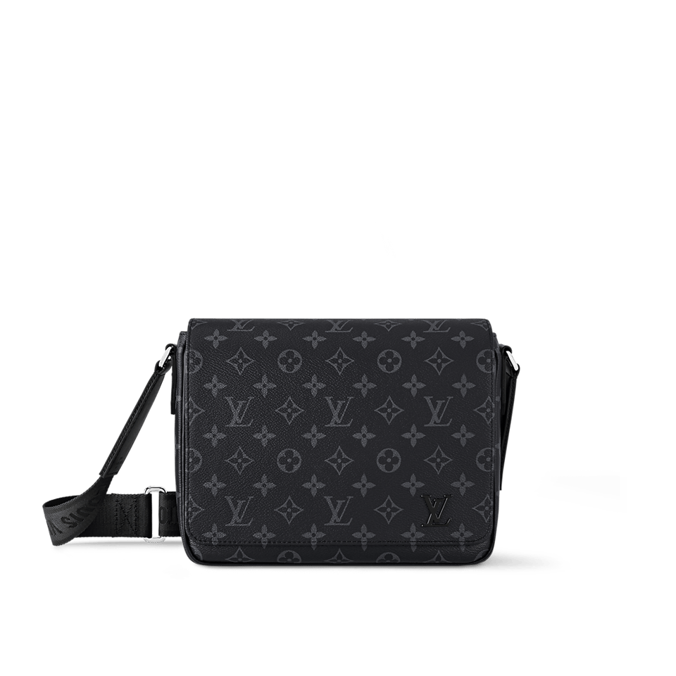 Louis Vuitton District Pm Bag Monogram Black 26Cm M46255