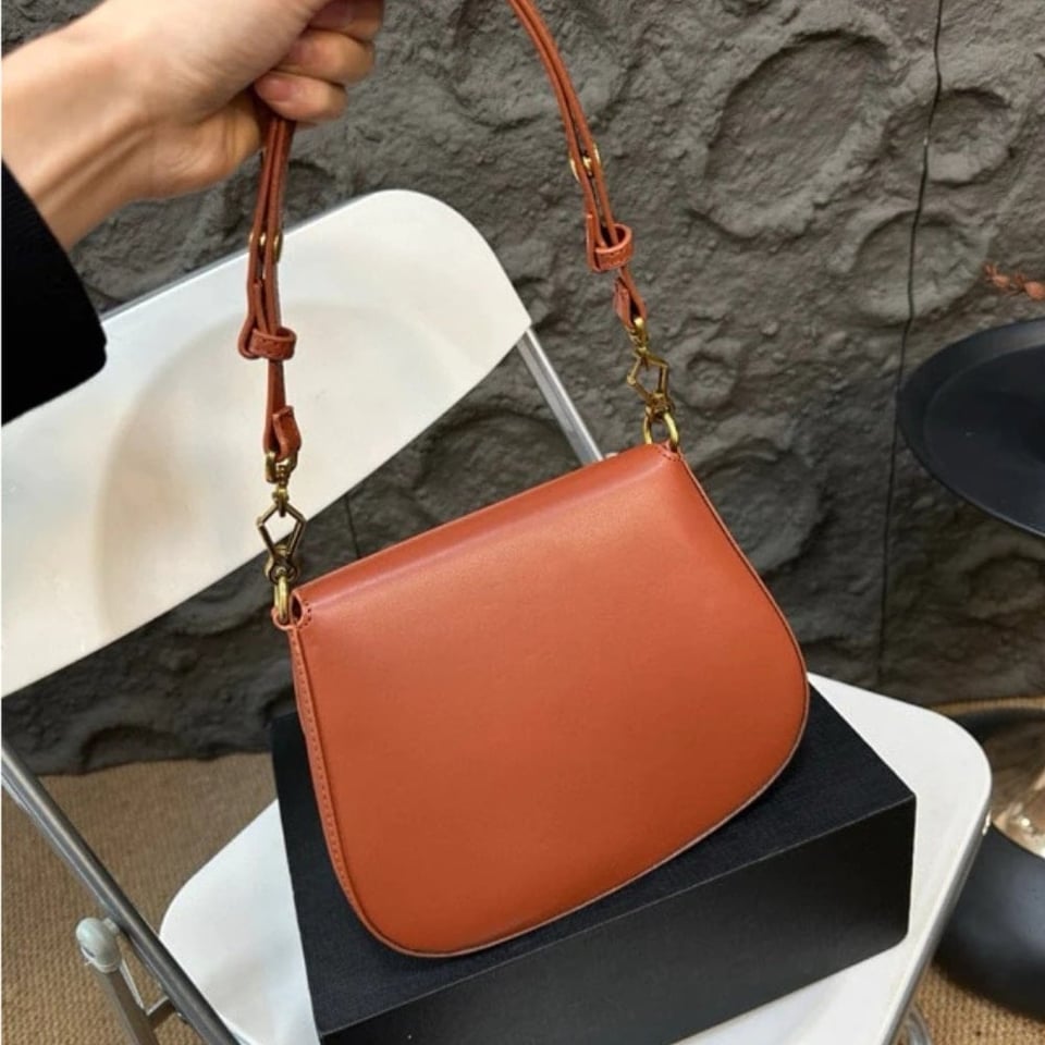 Saint Laurent Voltaire Top Handle In Box Orange 20Cm view 7