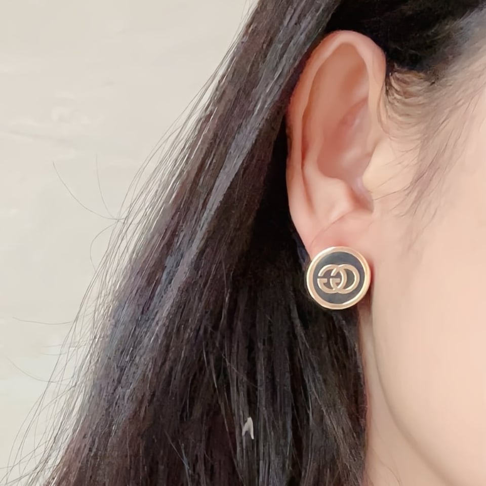 Gucci Interlocking Stud Earrings view 4