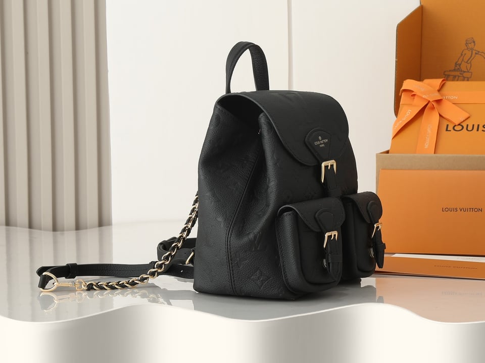 Louis Vuitton Backup Monogram Empreinte Leather – Women – Handbags Black view 6