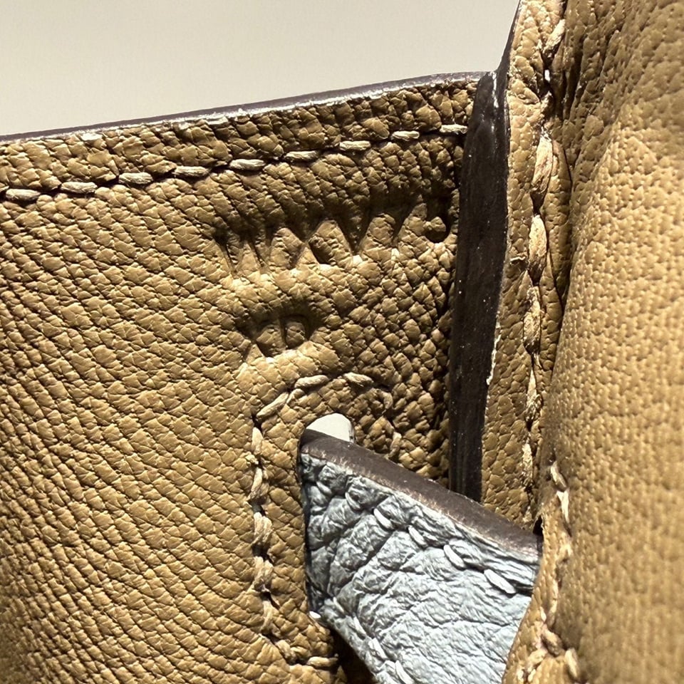 Hermes Birkin 25Cm Baby Blue Togo Leather Silver Hardware 237514 view 4