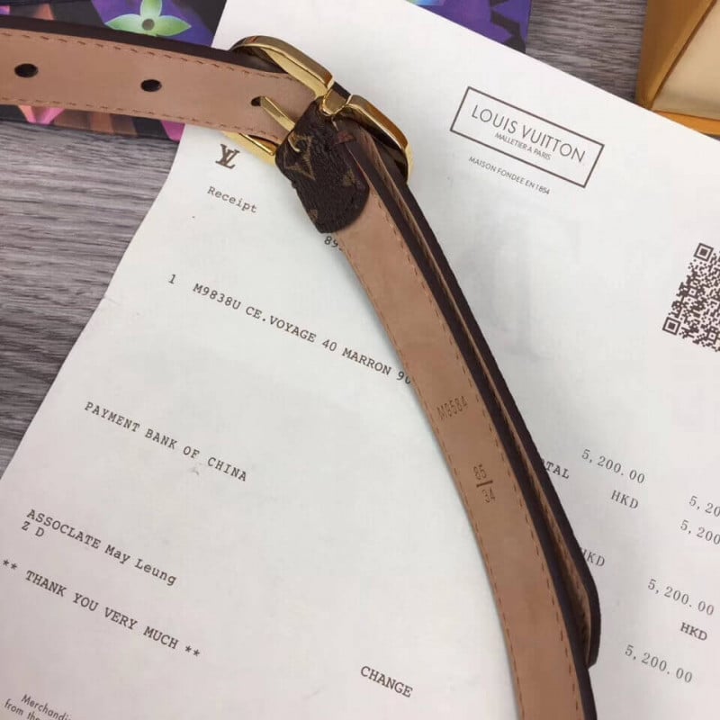 Louis Vuitton Monogram Mini Belt 25mm M9584W view 6