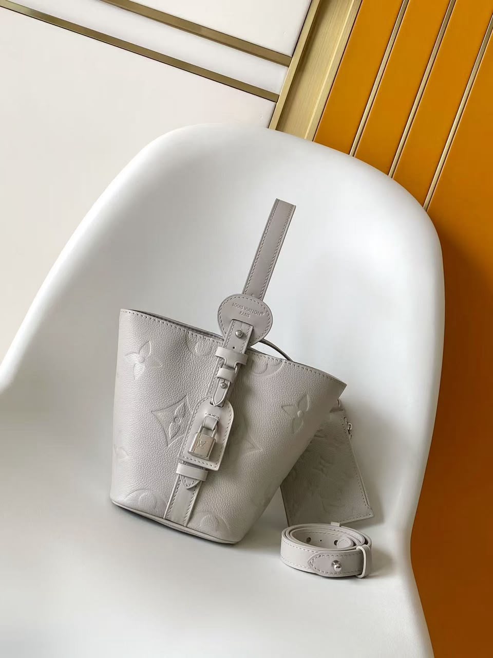 Louis Vuitton All In BB Bag Brume Grey 16cm M28342 view 3