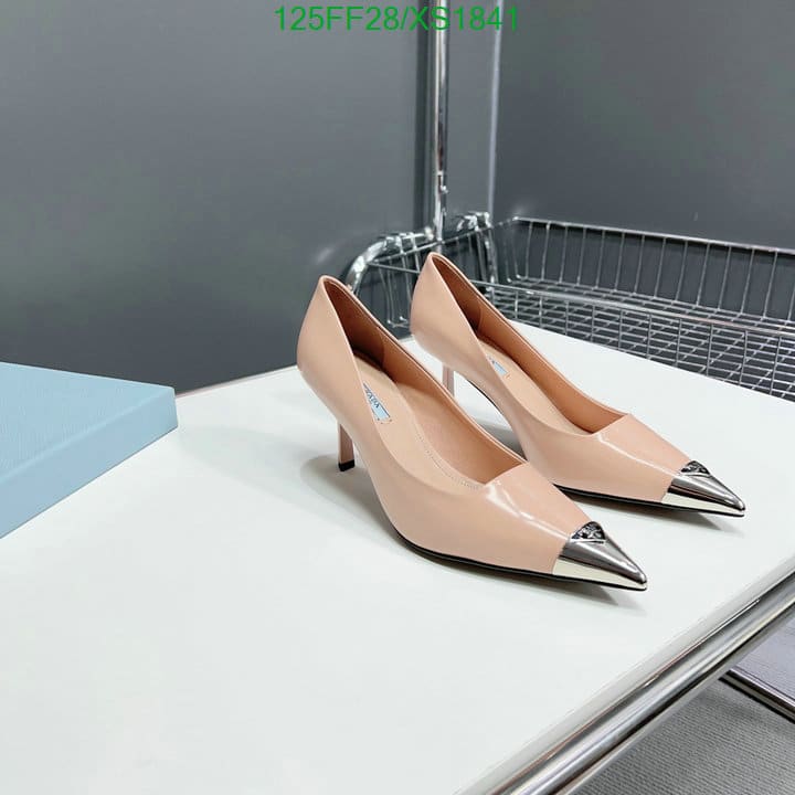 Prada Brushed Leather Pumps Pink view 10