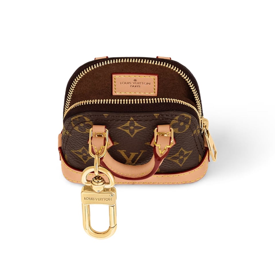 Louis Vuitton Micro Alma Bag Charm 9cm/3.5in Brown Color M00995 view 5
