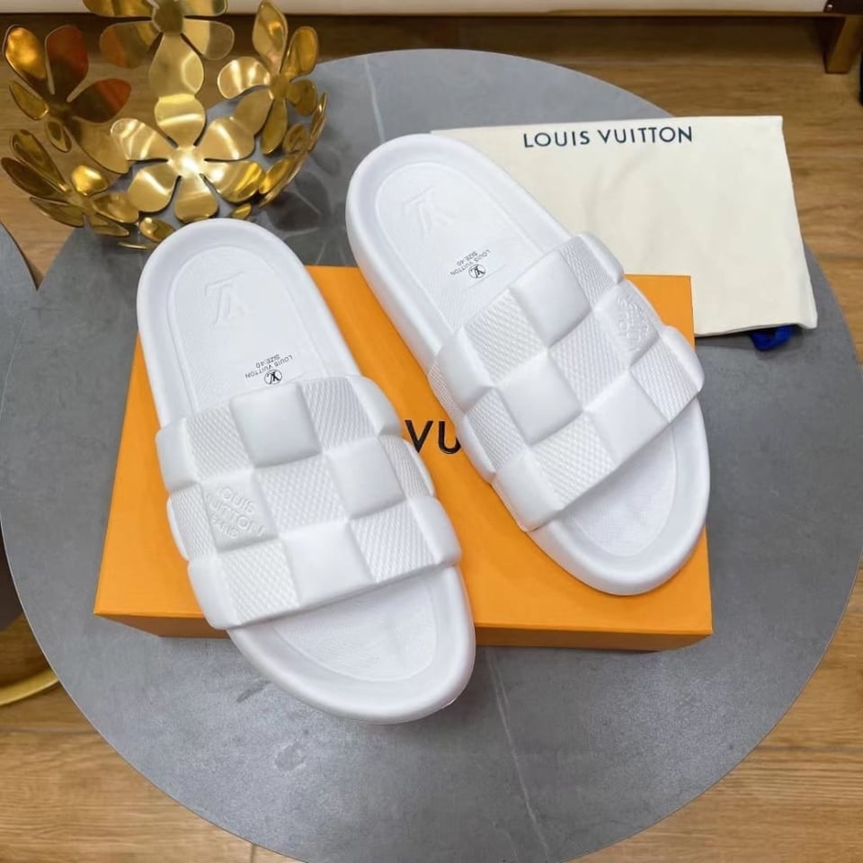 Louis Vuitton Waterfront Mule Maxi Damier Rubber White view 10