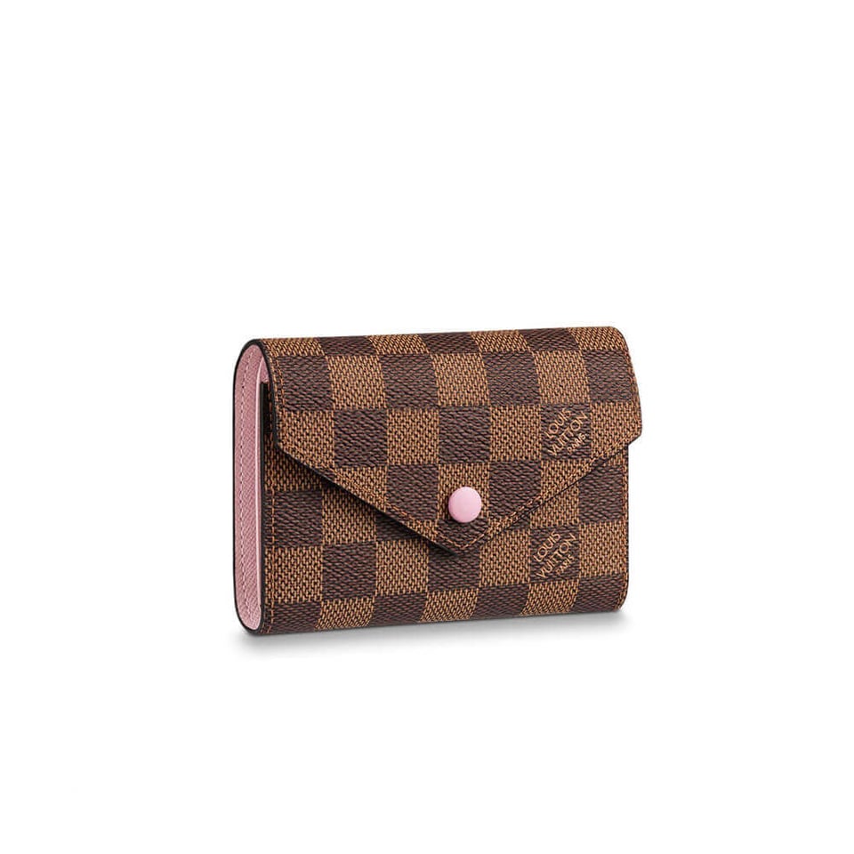 Louis Vuitton Damier Ebene Victorine Wallet Pink