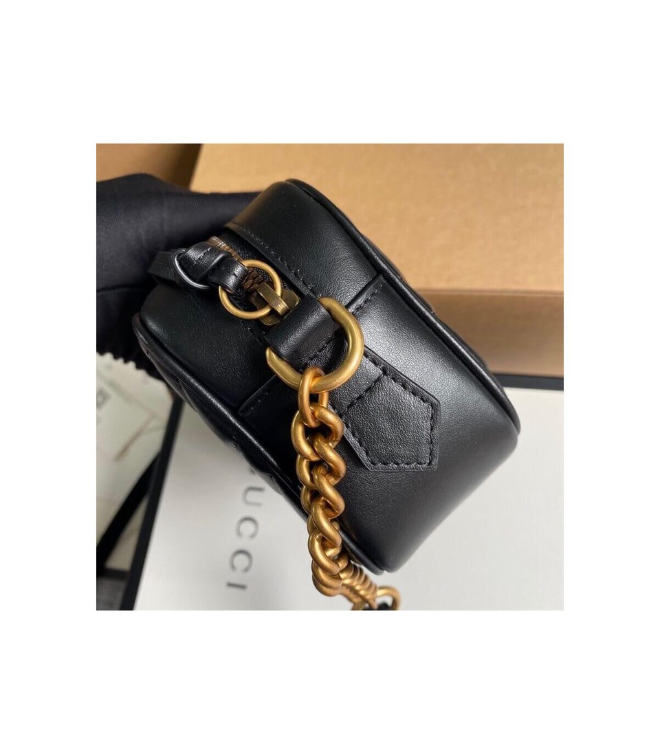 Gucci GG Marmont Matelasse Mini Bag Black view 13