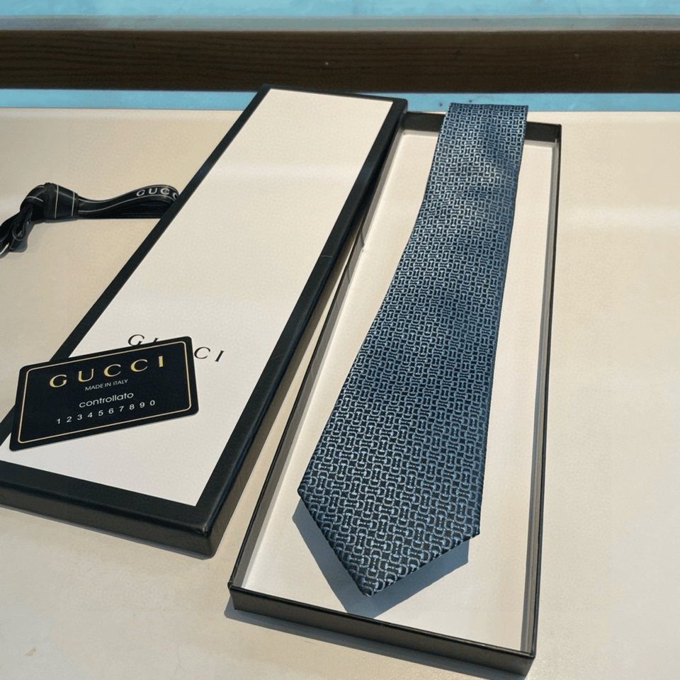 Gucci Midnight Interlock Canvas Tie For Men view 3