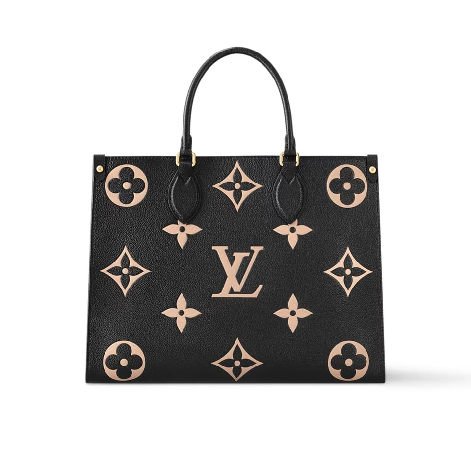 Louis Vuitton Onthego MM Bicolor Monogram ‘Black Beige’ M45495 35cm view 4
