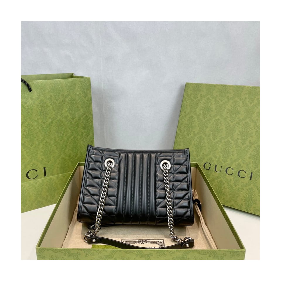 Gucci GG Marmont Small Tote Bag Black view 9