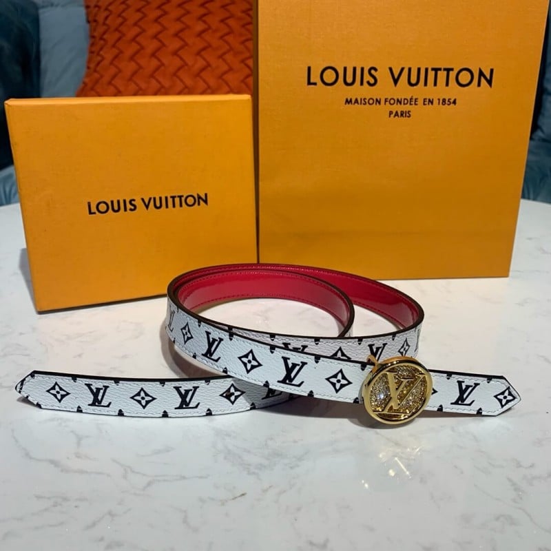 Louis Vuitton Monogram Canvas Recto LV Circle Plate 20mm Reversible Belt M0148W view 5
