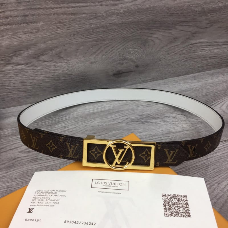 Louis Vuitton Dauphine 25mm Reversible Belt M0208U view 3