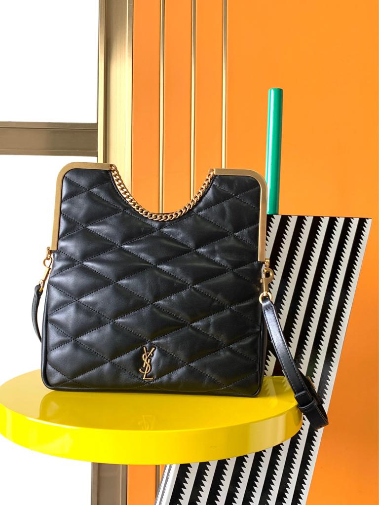Saint Laurent The 87 Bag Quilted Black 25Cm view 4