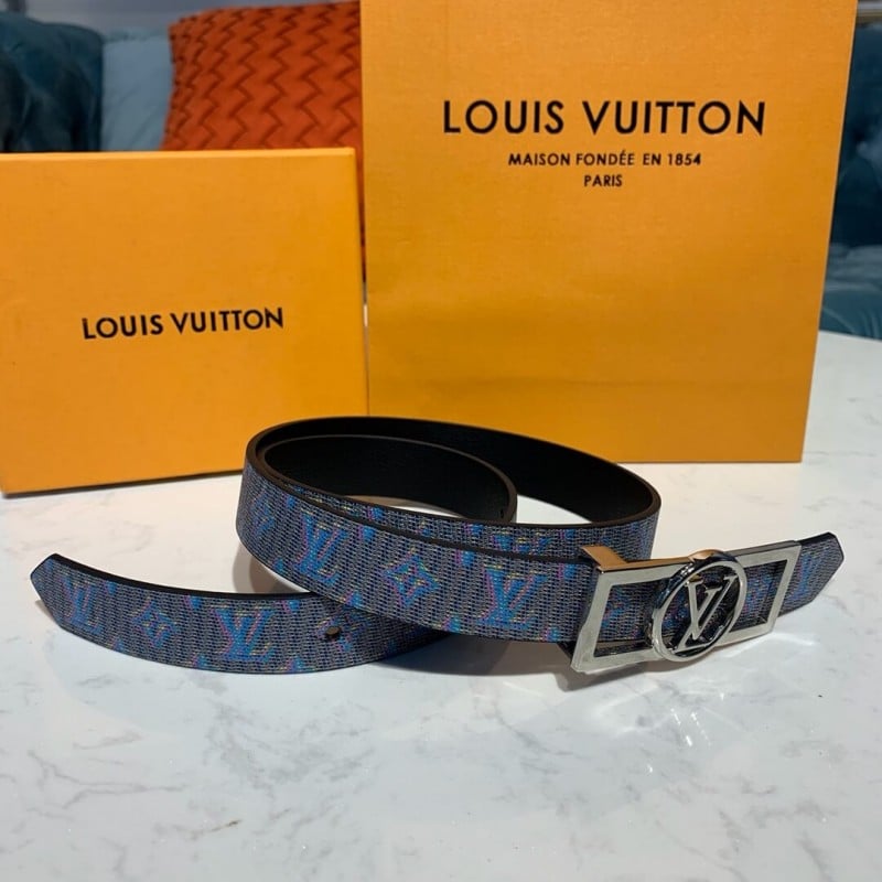 Louis Vuitton Dauphine 25mm Reversible Belt MP136U view 4