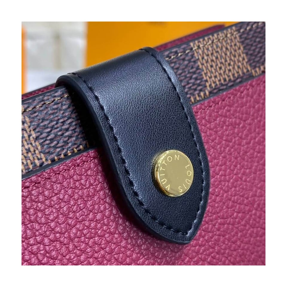 Louis Vuitton Damier Ebene Juliette Wallet Bordeaux view 6