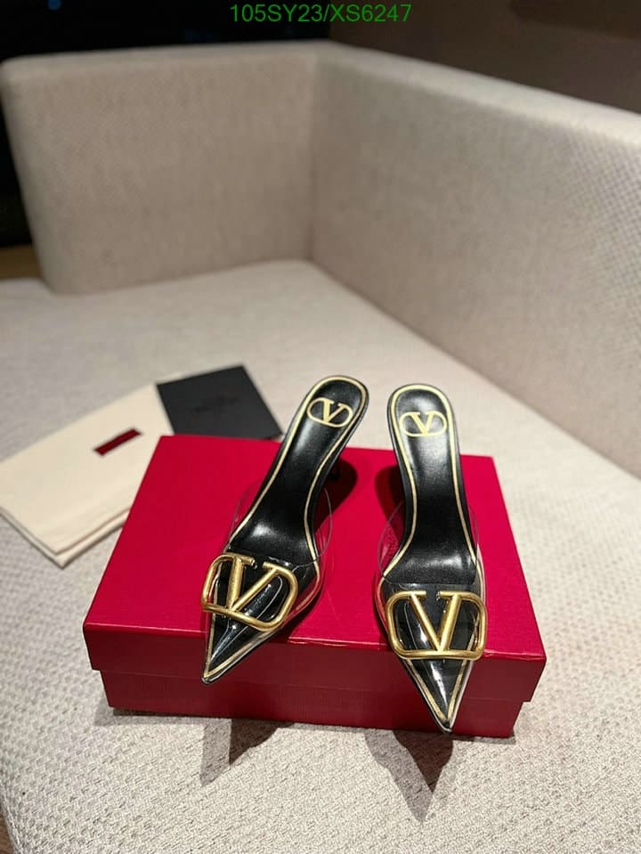 Valentino Vlogo 80 Vinyl Leather Mule In Black view 4
