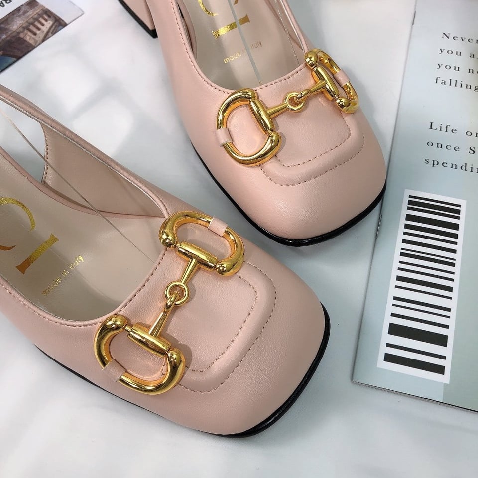 Gucci Women?S Mid Heel Slingback With Horsebit Light Pink ?643892 C9D00 6705 view 6